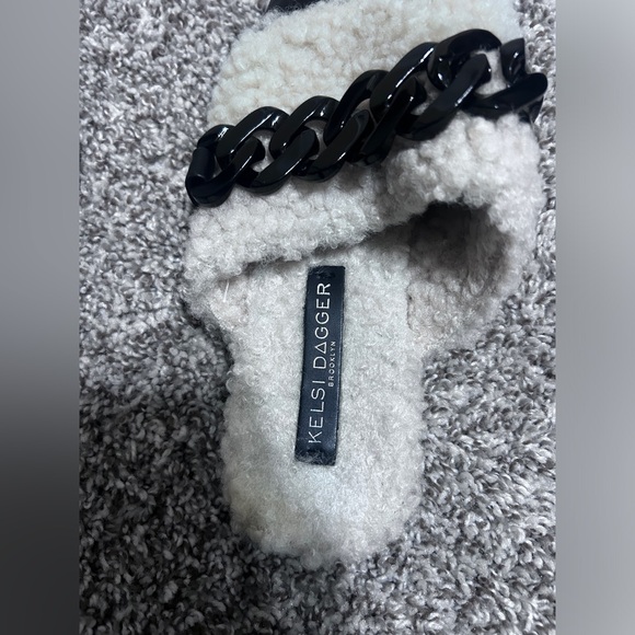 Anthropologie Kelsi Dagger Brooklyn Mules FauxFur Lined Shoes Size 8 - Picture 6 of 7